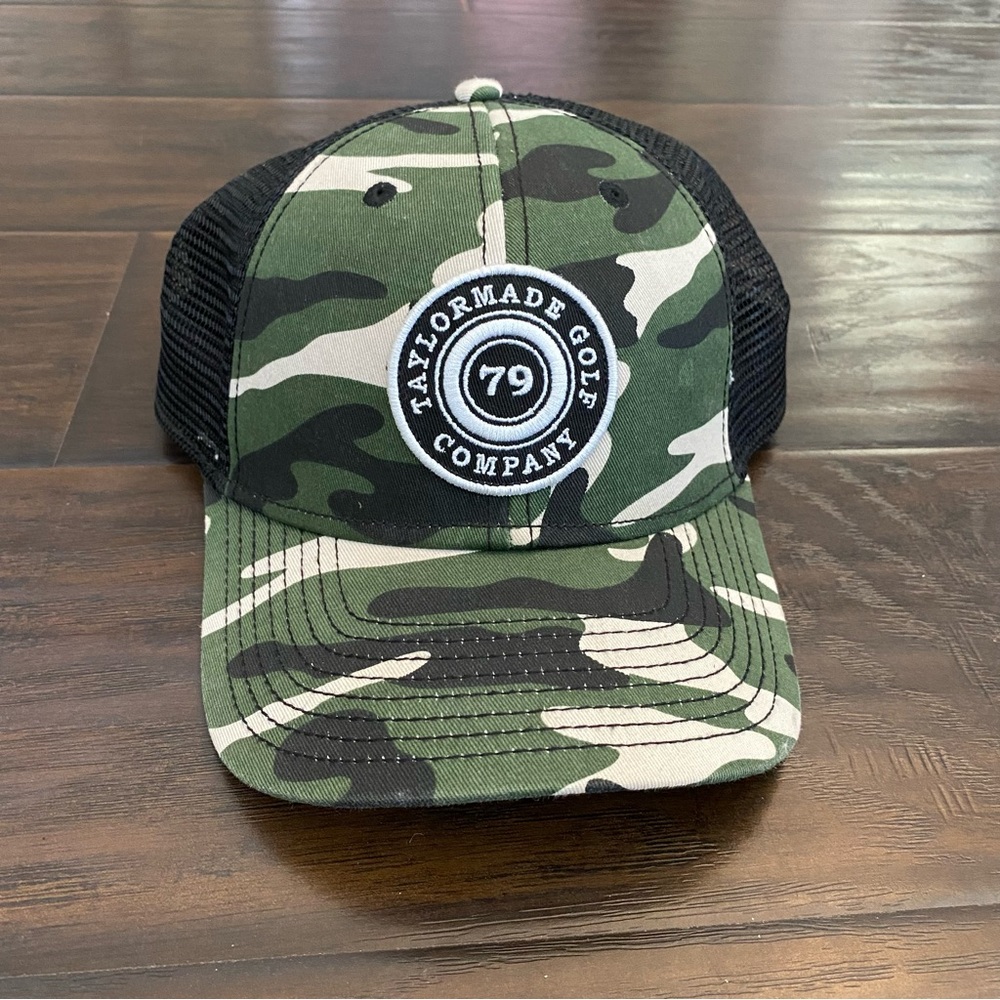 TaylorMade Camouflage Trucker Hat with Black Mesh